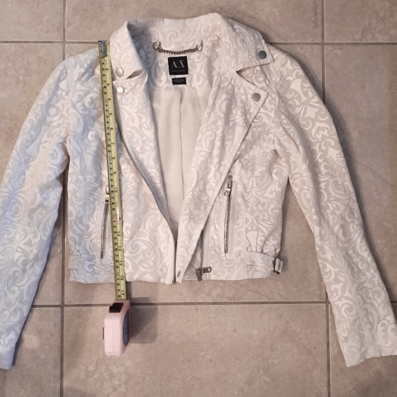 Armani Exchange White Light Short Jacket Size XS - Picture 4 of 7